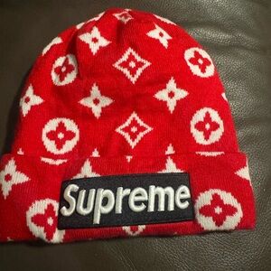 Supreme Red Knit Hat